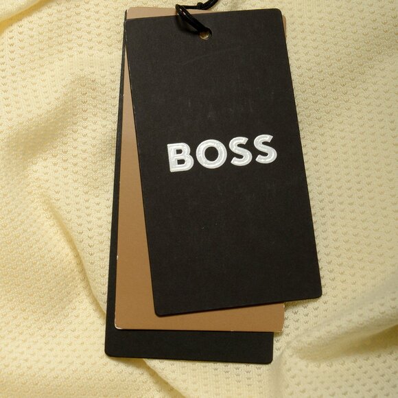 Hugo Boss Men's "Tiburt 349" Ivory See Through Short Sleeve T-Shirt US M IT 50 - Picture 6 of 6